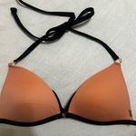 PINK - Victoria's Secret VS PINK Push up Orange and Black Bikini Top Photo 0