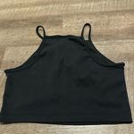 Nike  Black Cropped Tank Top Photo 3