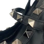 Valentino Garavani Noir Rockstud 100mm Caged Leather Pumps Black Size 36.5 Photo 7