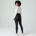 Loft Ann Taylor  Petites Extra Small Black Seamed Ponte Leggings Photo 1