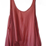 Free People  Intimately Mauve Salmon Pink Gauze Swing Tank Top Photo 0