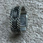 Geneva Platinum women’s vintage silver/black‎ bangle bracelet watch one size Silver Photo 5