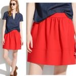Madewell 💙SALE 3/$25 RED PONTE SWIVEL MINI SOFT GIRL TWEE PREPPY SKIRT 4 Photo 2