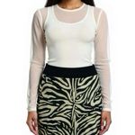The Limited  Zebra Print Sleek Pencil Skirt Womens Sz 6 Beige Black High Rise Photo 0