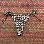 CHEETAH ANIMAL PRINT STRING SIDE TIE CHEEKY BIKINI BOTTOMS Brown Size L Photo 3