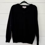 Vintage Heather & Tweed Women’s Medium Black 100% Lambswool Sweater Photo 0
