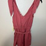 Summersalt New NWT  Women's The Going Places Gauze Tie-Shoulder Romper Faded Rose Photo 0
