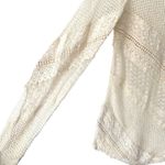 Sundance  Cream Lace For Days Crochet Sheer Ivory Top size XS Photo 4