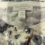 Charter Club Cute smoky floral lightweight pearly button cardigan flowy sweater Photo 4