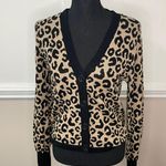 Vince Camuto Leopard Print Button Up Cardigan Size X-Small Photo 0