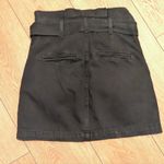 joe's jeans 26 Black Denim Mini Skirt Jean Paperbag Waist Photo 3