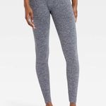 Colsie Women's Ribbed Leggings Gray Cotton Stretch Pull Photo 0