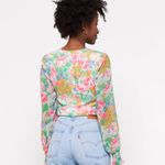 WAYF  long sleeve surplus bodysuit blouse - size L Photo 3