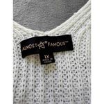Almost Famous Blush Colorblock Twist Front Knit Sweater 1X cropped monochrome Photo 1