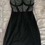 Windsor  Dress Mini Black Sparkly Bodycon Photo 0
