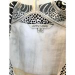 John Mark  Novelty Mix Print Button Front Roll-Tab Sleeve Tunic Sz M Photo 7