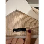 RDI cream waffle quarter zip tunic sweater M Photo 3