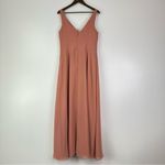Azazie  Kori A-Line Ruched Chiffon Dress in‎ Mai Tai Size A12 Photo 2