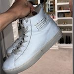 ALLSAINTS  White TANA LEATHER HIGH TOP TRAINERS size 9 Photo 1
