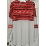 Women's Orange Black Cream Soft Pullover Long Sleeve‎ Top Size XL Photo 1