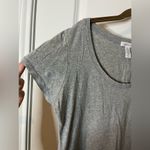Ambiance Apparel  Gray Scoop Neck Cotton Spandex Short Sleeve Chico Top - Size 1X Photo 7