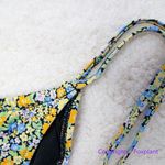 NEW Rhythm Free People Carrie Itsy Bikini Bottom, size S Blue Photo 6