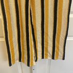 ZARA NWT Stripe Crochet Pants - Women Size M - Black/Yellow/Cream Photo 3
