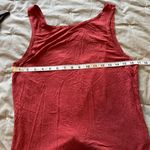 Zyia  Red / Burgundy / Maroon Swirl Low Tie Back Athletic Workout Tank in Small Photo 12