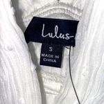 Lulus dreamy mood white Swiss dot tiered midi dress. Polyester. Size Small. Photo 11