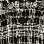 Volcom Black & White Gingham Ruche Mini Dress Photo 5