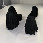 Not Rated  - Black Faux Suede Fringe Booties Womens Size 11 Western Concert Sexy Photo 6