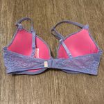 PINK - Victoria's Secret Victoria’s Secret PINK Wear Everywhere Lightly Lined Bra – Lavender Lace (32C) Photo 3