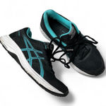 ASICS Womens Black Turquoise Gel Contend 5 Running Sneakers Size 8.5 Photo 0