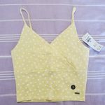 Hollister Yellow Floral Tank Top Photo 0