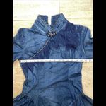 Women's Flared Turtleneck Dress Blue‎ Cotton Blue Size undefined Photo 1