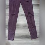 American Eagle Purple Distressed Straight Leg Ripped Pants Womens Skinny Jeans Photo 4