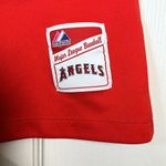 Majestic  Los Angeles Angels Jersey V-Neck Shirt Red White S/S Med EUC #0646-OC Photo 3