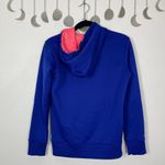 Under Armour  Woman's‎ Sz XS Blue Hoodie Sweatshirt Athletic Storm Photo 6