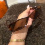 Mango vintage Brown Tortoise Round Small Frame Sunglasses Photo 2