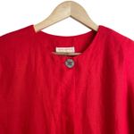 Brooks Brothers Vintage Women Sheath Dress 6 Midi Red Irish Linen Career Luxe Photo 10