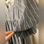 Free People  Gigi Puff Sleeve Tunic Top Striped Boho Peasant NWOT Photo 3