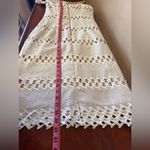 Alberto Makali Albert Makali Cream Off The Shoulder Sheer Lace Dress Size 6 Photo 13