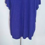 Liz Claiborne Purple T-Shirt with Crochet Lace Detail NWT Size 2X Plus Size Tee Photo 3