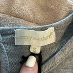 Simply Southern  Dress Size Small Gray Ruffle Sleeves NWT Photo 4