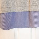 Gypsies & Moondust  Gray and Blue Ruffle Sleeve Top, EUC, Size Small Photo 2