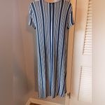 ZARA  Trafaluc Hi-Low Striped Dress Size Small‎ Photo 2