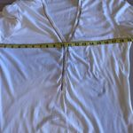 Burberry Light Gray V-Neck Blouse Photo 14