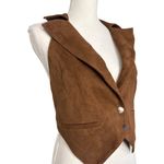 Retrofete Josephine Suede Vest in Cinnamon Large New Womens Sleeveless Top Brown Photo 5