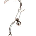 Vintage Silver Tone Articulated Necklace Scalloped Link Hook Clasp Estate Adj Photo 3