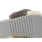 Dearfoams Fireside by New Castle Genuine Shearling Band Slide Slipper Photo 1